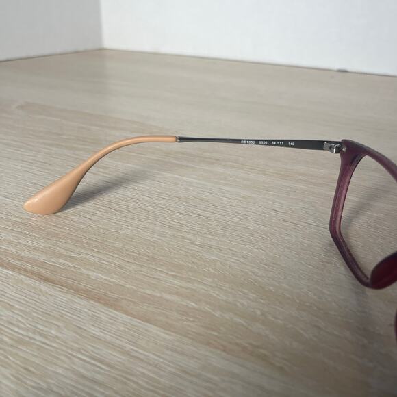 Ray-Ban RB7053 5526 Red Square Eyeglasses READ Frames Only 54-17-140 - Picture 4 of 12